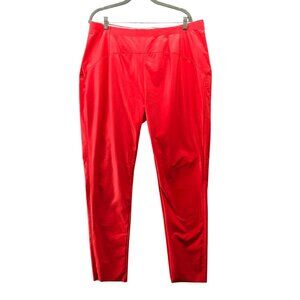 Akira Faux Leather Legging Pants Womens 3X Red High Rise Skinny Pull On Punk